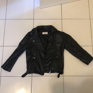 Kids leather coat